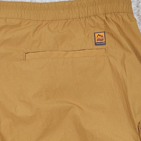 Timberland Cargo Shorts Mens 2XL Wheat Brown Outdoor Hiking Logo Quick Dry - Picture 7 of 10
